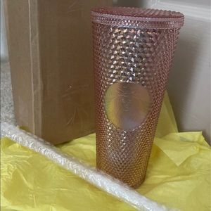 BNWT! Starbucks Rose Gold overseas studded